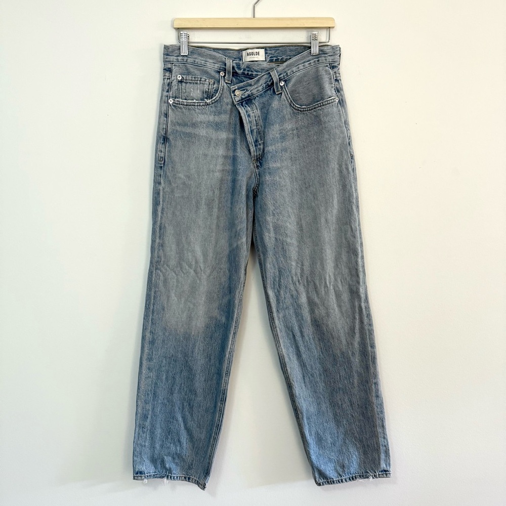 AGOLDE Criss-Cross Straight Leg Jean A097-983 High Rise Crossover Waist Denim 29